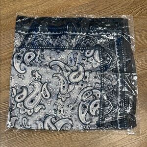 Paisley Bandana Scarf 23” x 23”